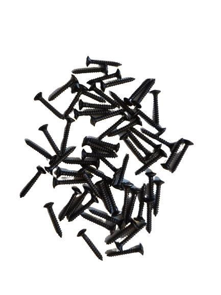 60 pcs black Mounting Screws Replacement Screws for Guitar Machine Heads or Pre amp EQ installation in Other