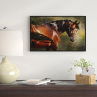 Made in Canada - East Urban Home 'The Thoroughbred' Framed Print on Wrapped Canvas
