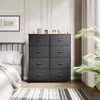 Rubbermaid Dresser With 8 Drawers - Fabric Storage Tower, Organizer Unit For Bedroom, Living Room, Hallway, Closets & Nu