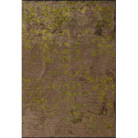 Woven Concepts Brown Green Camouflage Luxury Area Rug