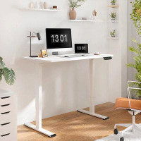 Inbox Zero Inbox Zero Home Office Electric Height Adjustable Standing Desk 48" X 30" Memory Programmable Presets Compute