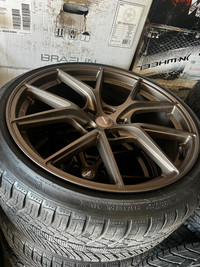 FOUR NEW 20 INCH SUPERSPEED RF05RR + 245 / 35 R20 AND 295 / 30 R20 MICHELIN ALPIN &amp; MINERVA WINTER -- 5X112 !!!