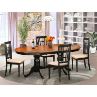 August Grove Pilcher Rubberwood Solid Wood Dining Set