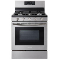 Insignia 30" 4.8 Cu.Ft. Freestanding Gas Convection Range w/ Steam Cleaning (NS-RGFGSS1) -Stainless