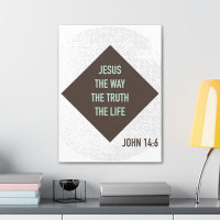 Trinx Jesus The Way The Truth John 14:6 Christian Wall Art Bible Verse Print Ready To Hang