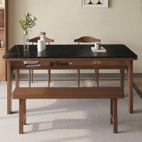 Wildon Home® Rock board dining table desk