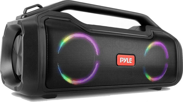 Pyle® PSBWP4 Portable RGB Bluetooth Boombox Speaker in Speakers