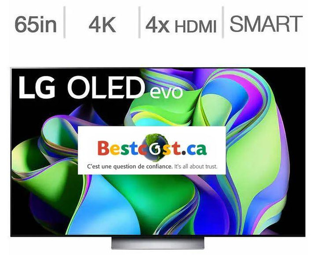Télévision OLED 65 POUCE OLED65C3PUA OLED 4K ULTRA UHD HDR 120Hz WebOS Smart TV Wi-Fi LG - BESTCOST.CA in TVs in Greater Montréal