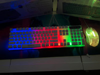 BRAND NEW RGB GAMING KEYBOARD MOUSE COMBO ON SALE