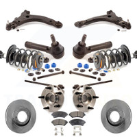 Front Rotors Brake Pad Bearing Suspension Kit (15Pc) For Chevrolet Venture Pontiac Montana KM-100011