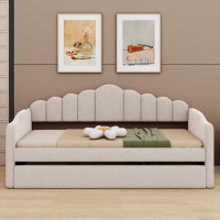 House of Hampton Jeneya Twin Size Upholstered Daybed With Trundle