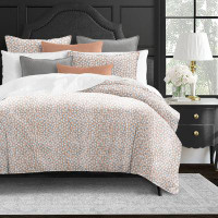 The Tailor's Bed Agneta Prairie Peach  Super King Coverlet & 2 Shams Set, plus 2 bonus cushions