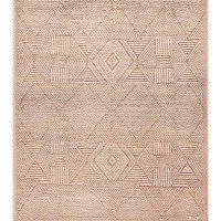 Nazmiyal Collection One-of-a-Kind North African Inspired Tribal Design Modern Geometric Neutral Area Rug