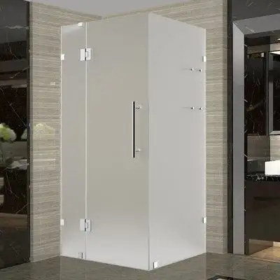 Aston Avalux GS 37 in. W x 34 in. D x 72 in. H Frameless Shower Enclosure, Frosted Glass