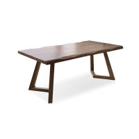 Loon Peak 62.99"brown solid wood Desk