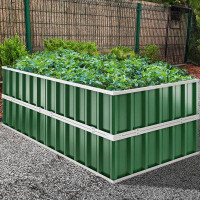 Arlmont & Co. Saule 5.7x3x2 ft 2 Tiers Stackable Raised Garden Bed