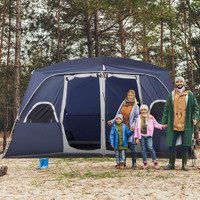 Camping Tent 13.1'L x 9'W x 6.9'H Blue