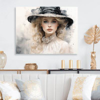 Latitude Run® Fashion Woman With Hat Timeless Beauty I - Fashion Metal Wall Decor