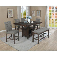 Rosalind Wheeler Joines 7 - Person Counter Height Dining Set