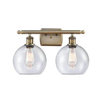 Darby Home Co Wilhite 2-Light Dimmable Antique Brass Vanity Light
