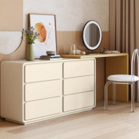 Wrought Studio Deraney 6 - Drawer Dresser With Vanity Table