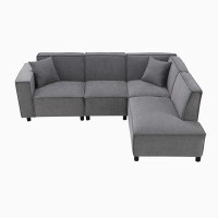 Latitude Run® 5-seat Sectional Sofa,L-shaped Couch Set with Chaise Lounge