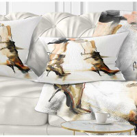 The Twillery Co. Corwin Abstract High Heel Shoes Lumbar Pillow
