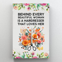 Trinx A Hairdresser That Loves Her - 1 Piece Rectangle Graphic Art Print On Wrapped Canvas