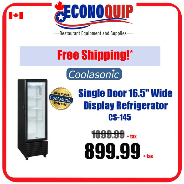 FREE SHIPPING-Commercial Glass Display - Refrigerators(OPEN AD) in Other Business & Industrial in City of Toronto