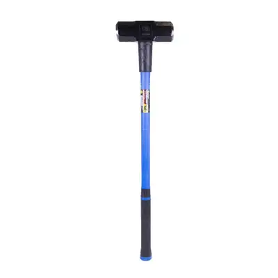 12 Pound Sledge Hammer with Fiberglass Handle ABLE TO WITHSTAND THE TOUGHEST MATERIALS! Features • D...