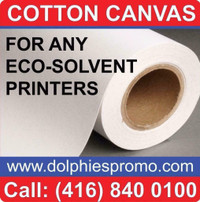 Blank Roll of Fine Quality Polyester Matte Art Canvas Artist ARTISTIC Supply Inkjet Solvent Prints Printing - $129/roll