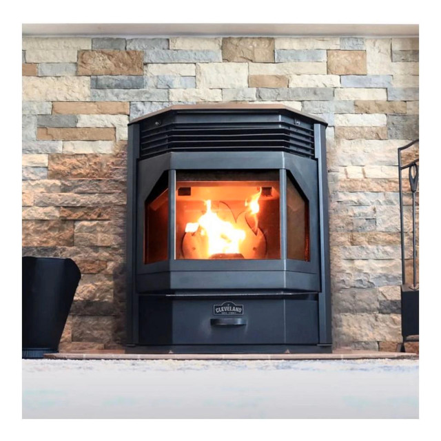 CLEVELAND IRON WORKS PSBF66W-CIW BAY FRONT PELLET STOVE - 65 LBS HOPPER + SUBSIDIZED SHIPPING + 1 YEAR WARRANTY in Fireplace & Firewood - Image 3