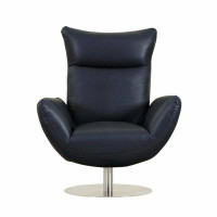 Brayden Studio United 22" Modern Genuine Italian Leather Lounge Chair
