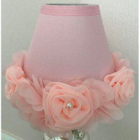 The Party Aisle™ 5'' H x 13'' W Silk/Shantung Bell Lamp Shade ( Clip On ) in Pink