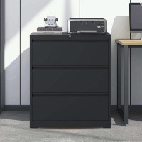 Inbox Zero File Cabinet with 3 Drawers and Lock