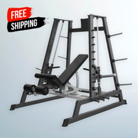 NEW eSPORT DEFENDER LINEAR POWER SMITH MACHINE, DUAL SYSTEM INDEPENDENT ARMS CONVERGING D602