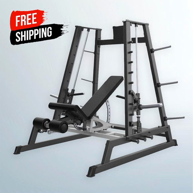 NEW eSPORT DEFENDER LINEAR POWER SMITH MACHINE, DUAL SYSTEM INDEPENDENT ARMS CONVERGING D602 in Exercise Equipment