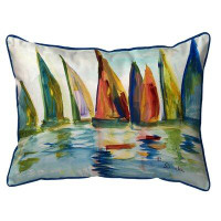 East Urban Home Multi Colour Sails Indoor/Outdoor Pillow
