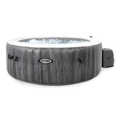 Intex Intex 4 - Person 140 - Jet Round Inflatable Hot Tub in Grey in Hot Tubs & Pools