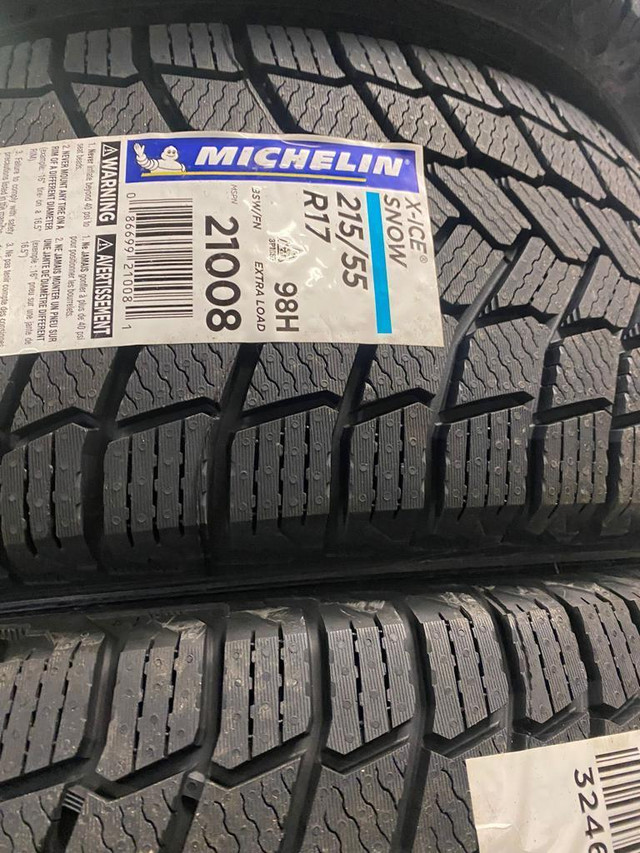 SET OF FOUR BRAND NEW 215 / 55 R17 MICHELIN X ICE SNOW TIRES !! in Tires & Rims in Toronto (GTA) - Image 2