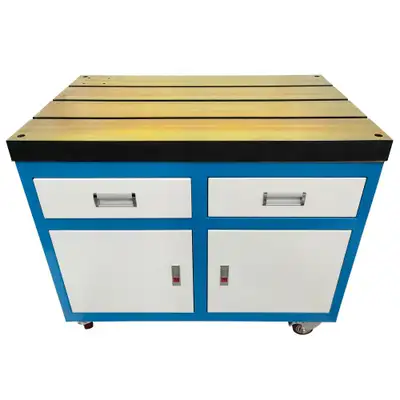 35.4*23.6 Movable T-slot Workbench with Drawers for Tapping Machine Series 056913