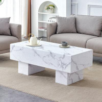 Ivy Bronx Modern Coffee Table Rectangular Table, Suitable For Living Rooms And Apartments