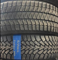 USED PAIR OF ALL SEASON GOODYEAR 205/55R16 95% TREAD WITH INSTALL.