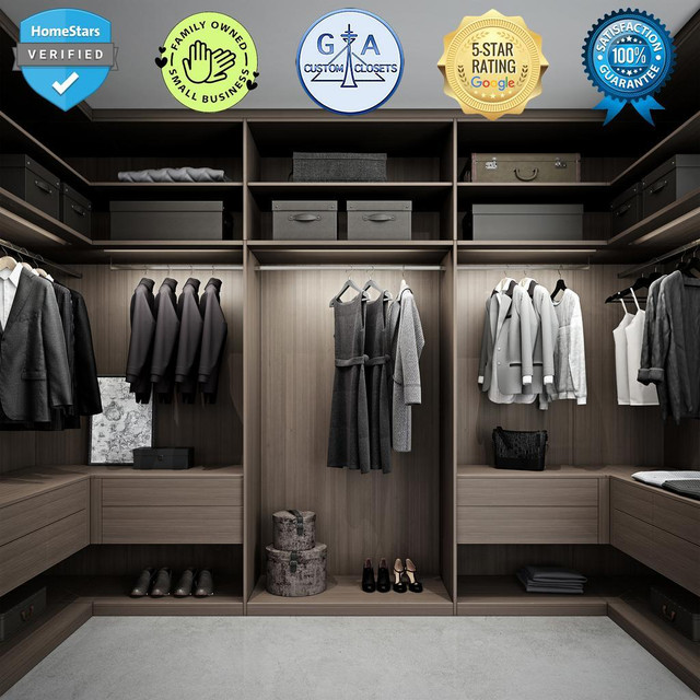 CANADIAN MADE CUSTOM CLOSETS,SHELVING ORGANIZERS, BOOKCASES AND CABINETRY in Bookcases & Shelving Units in Oakville / Halton Region
