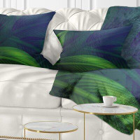 East Urban Home Floral Tropic Jungle Leaves Background Lumbar Pillow