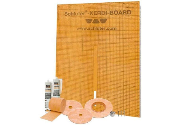 Schluter Systems Kerdi Board Waterproof Shower Kit Model KBKIT (Kerdi Board Panes, Band, Seals, Sealant, Washers,Screws) in Plumbing, Sinks, Toilets & Showers