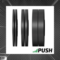 High density 160lb HD bumper plates with stainless steel inserts