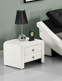 NEW BONDED LEATHER NIGHT STAND SIDE TABLE WSS907