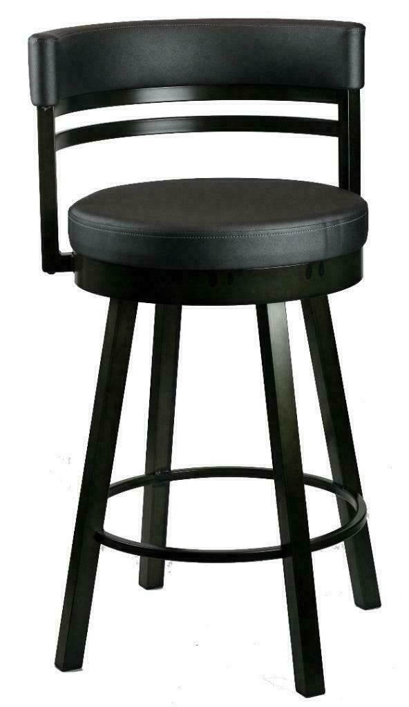 Round Swivel Bar Counter Stool with Metal Base - Made in Canada in Chairs & Recliners - Image 4