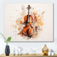 Winston Porter Cello Contour Rich Brown III - Music Canvas Prints